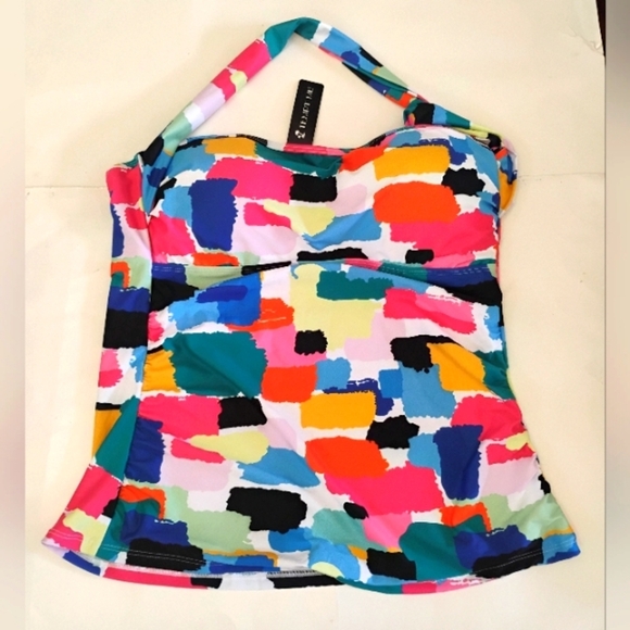 Tempt Me One Piece Tankini Bathing Suits for Women One Shoulder Swim Top. 18W - Picture 4 of 11